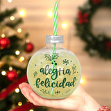 Esfera, Vaso de Plástico "Alegría, Felicidad"