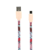 Cable USB Tipo C, Diseño Flores