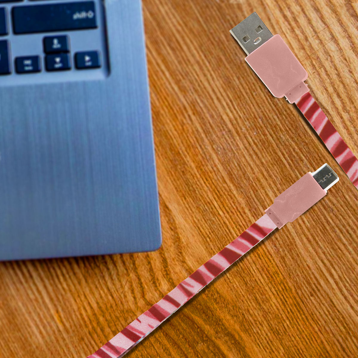 Cable USB Tipo C, Color Rosa – Waldo's