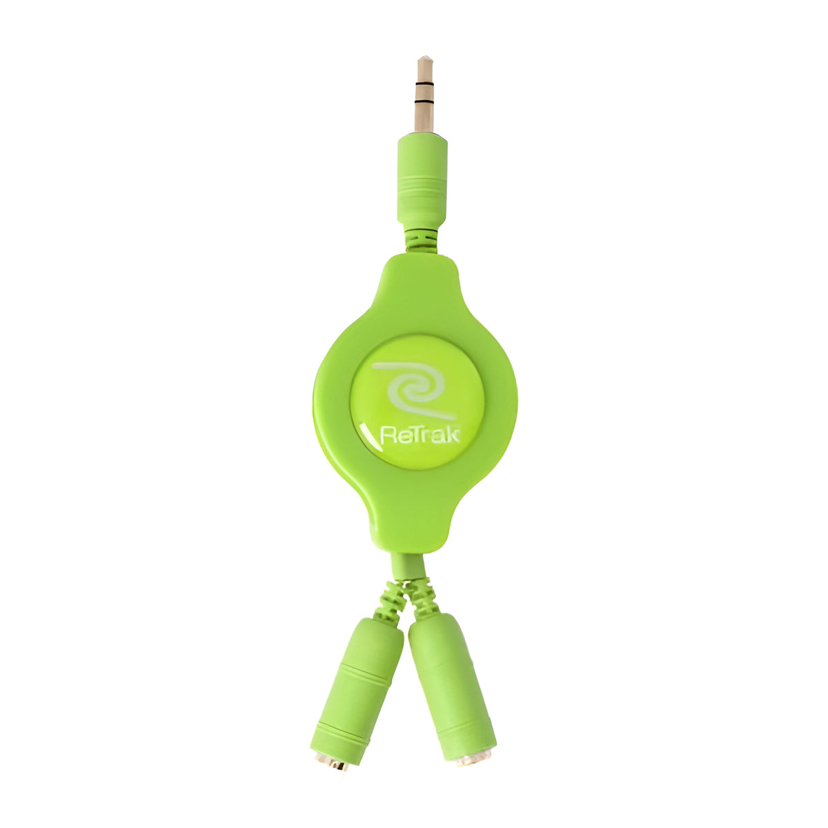 Divisor de Auriculares Retráctiles, ReTrak, Color Verde