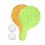 Set de Raquetas de Ping Pong con Pelotas, Color Amarillo y Verde, 4 pzas
