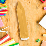 Lapicera de Plástico, Diseño Lápiz, Color Ambar