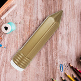 Lapicera de Plástico, Diseño Lápiz, Color Dorado