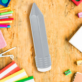Lapicera de Plástico, Diseño Lápiz, Color Gris