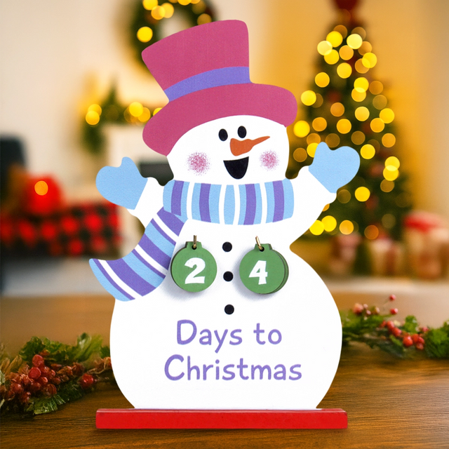 Cuenta Regresiva, Calendario Navideño, Muñeco de Nieve