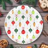 Plato de Plástico Navideño, Diseño Esferas