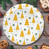 Plato de Plástico Navideño, Diseño Pino