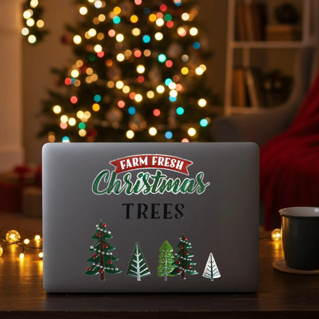 Stickers Navideños, Christmas Trees