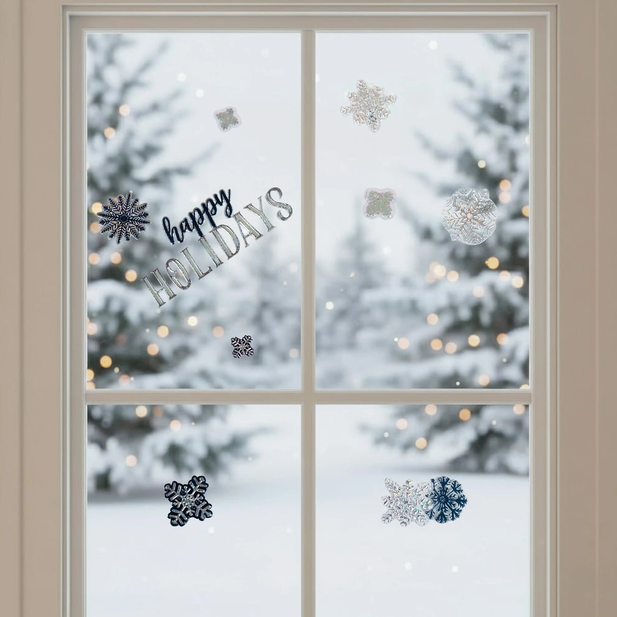 Stickers Navideños, Happy Holidays