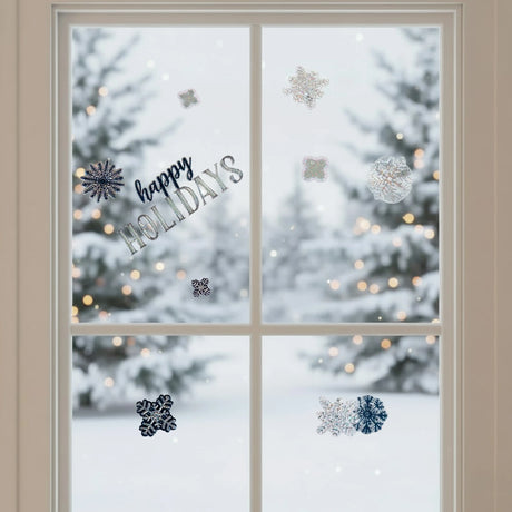 Stickers Navideños, Happy Holidays