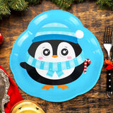 Plato de Plástico Navideño, Pingüino