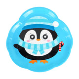 Plato de Plástico Navideño, Pingüino