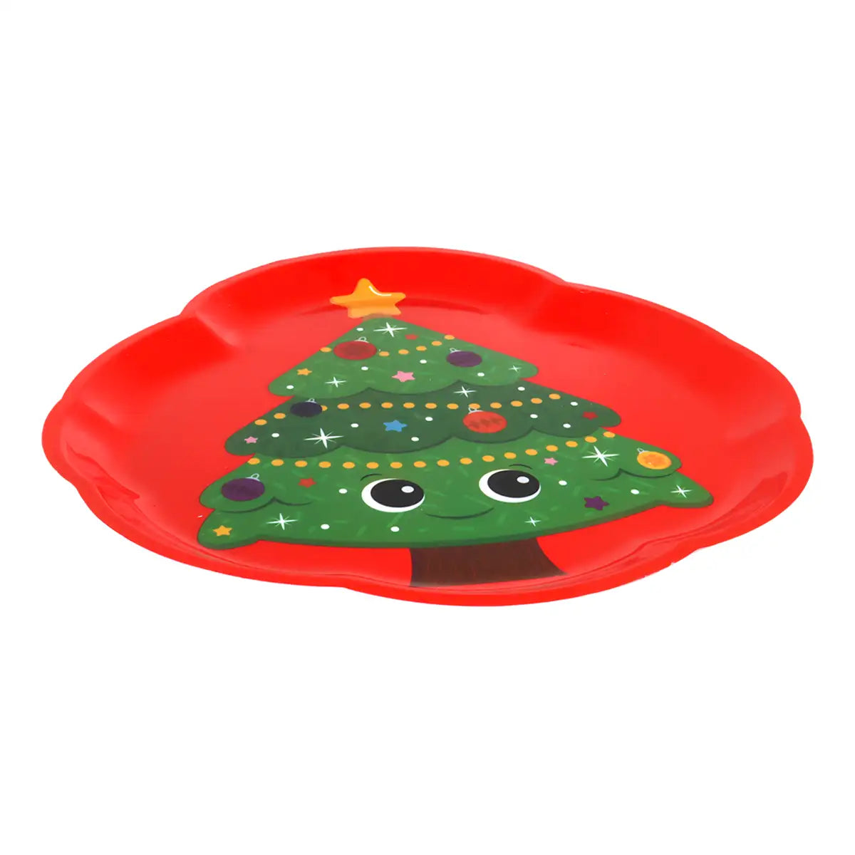 Plato de Plástico Navideño, Pino