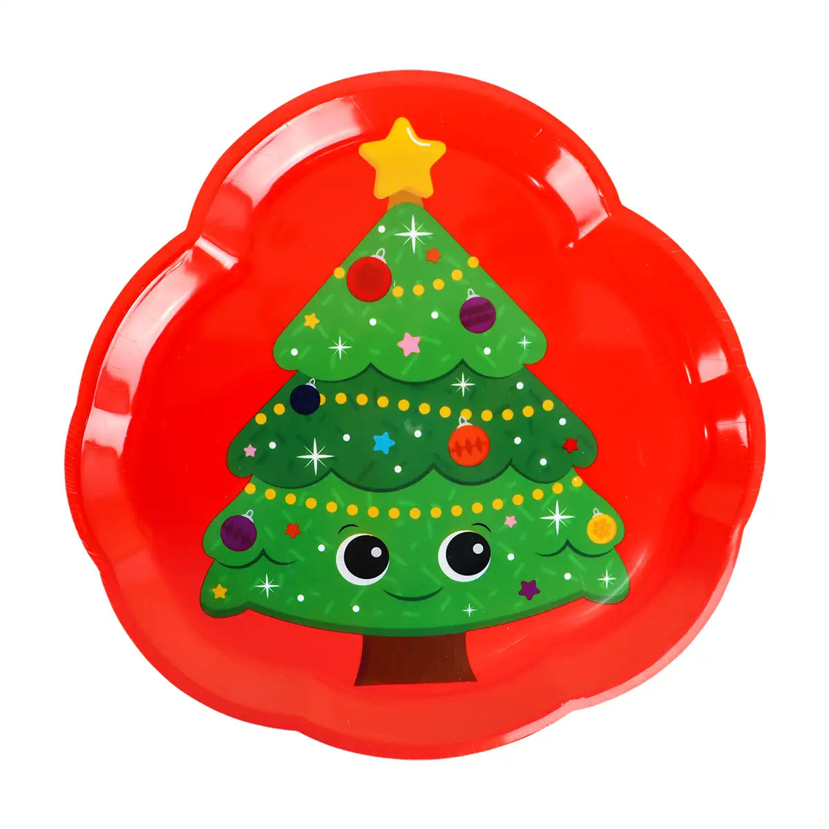 Plato de Plástico Navideño, Pino
