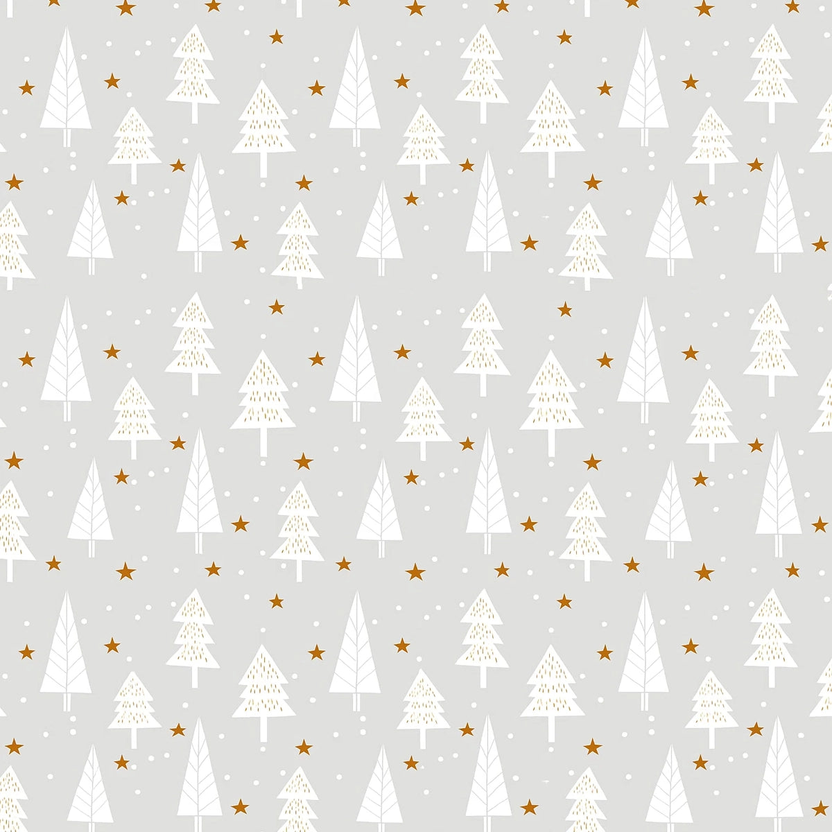 Mantel Navideño, Diseño Pinos, Color Gris