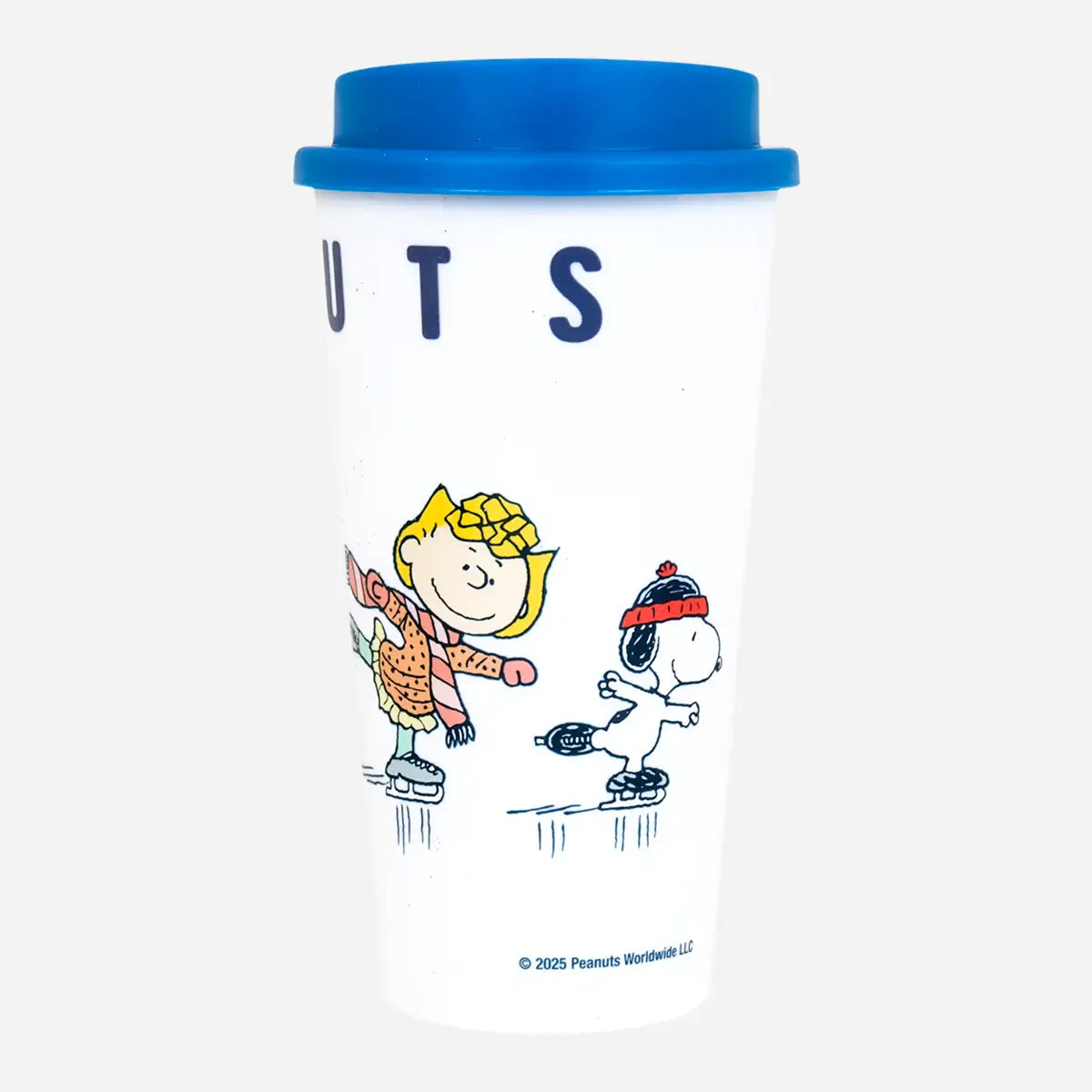 Termo, Diseño Navideño, Peanuts, Color Azul, 473 ml