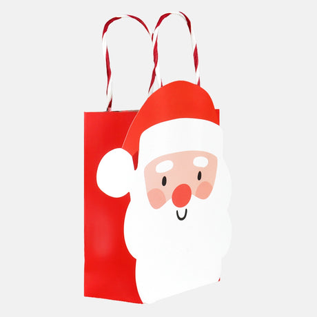 Bolsa de Regalo Navideña, Santa, Color Rojo