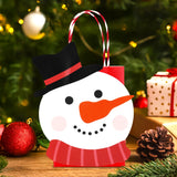 Bolsa de Regalo Navideña, Snowman, Color Rojo