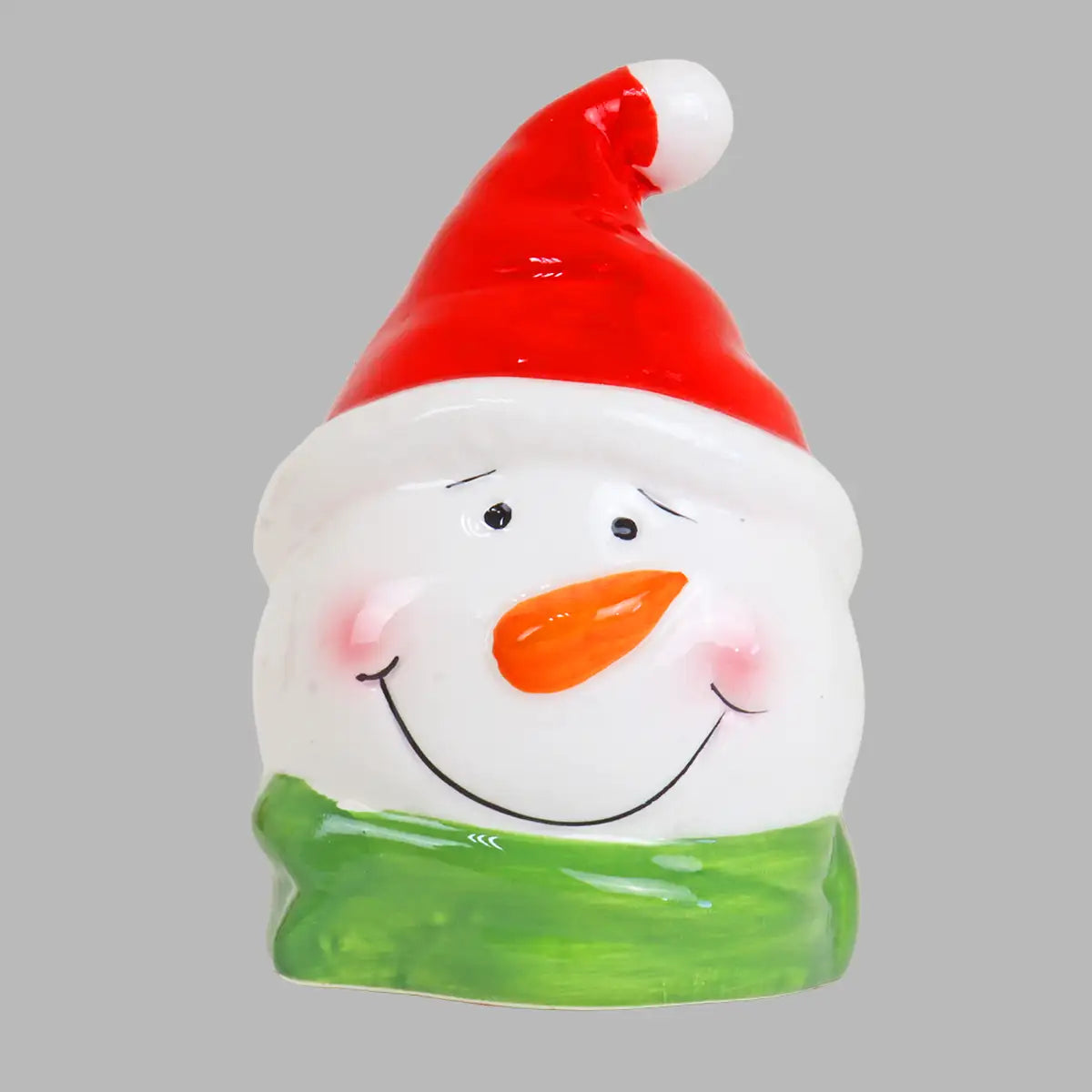 Figura Navideña de Cerámica, Snowman