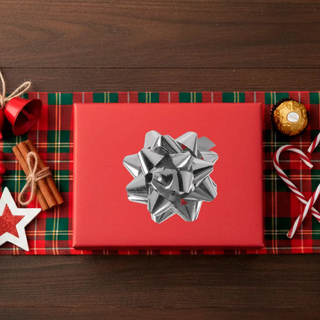 Moño de Regalo, Color Plata