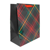 Bolsa de Regalo Navideña, Diseño Cuadros, Colores