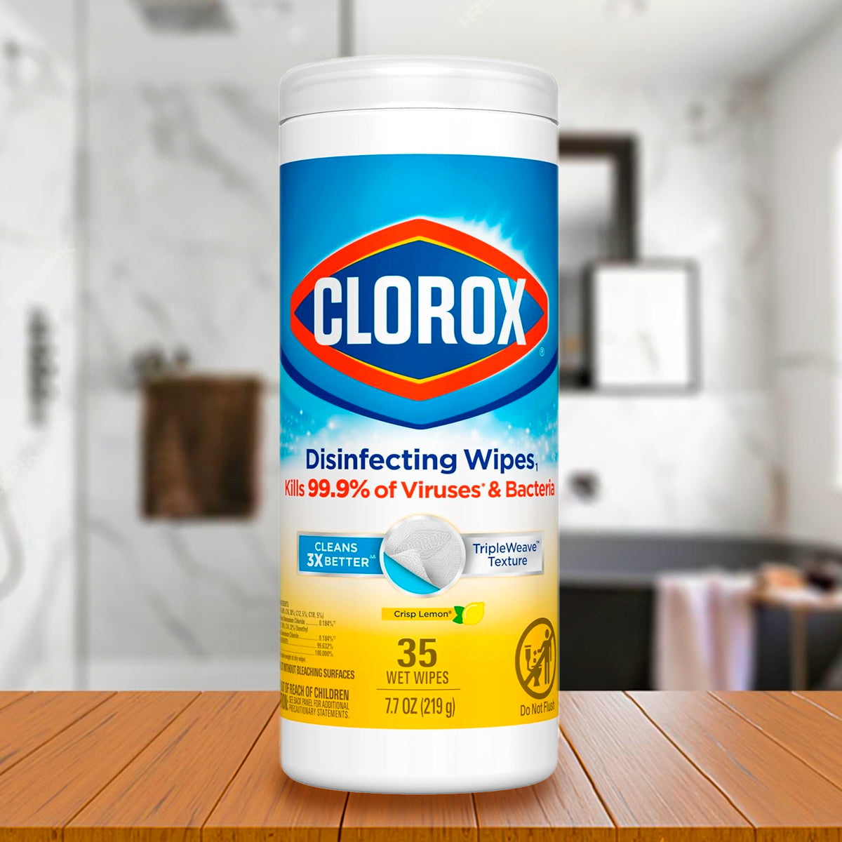 Toallitas Desinfectantes, Crisp Lemon, Clorox