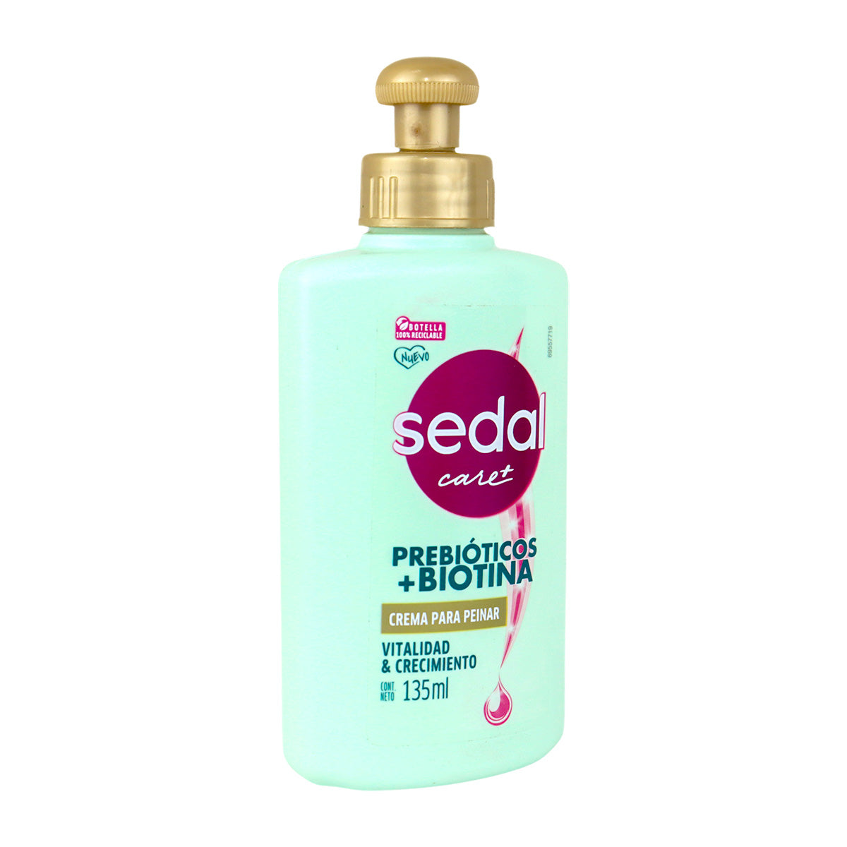 Crema para Peinar Sedal, Prebióticos + Biotina, 135 ml