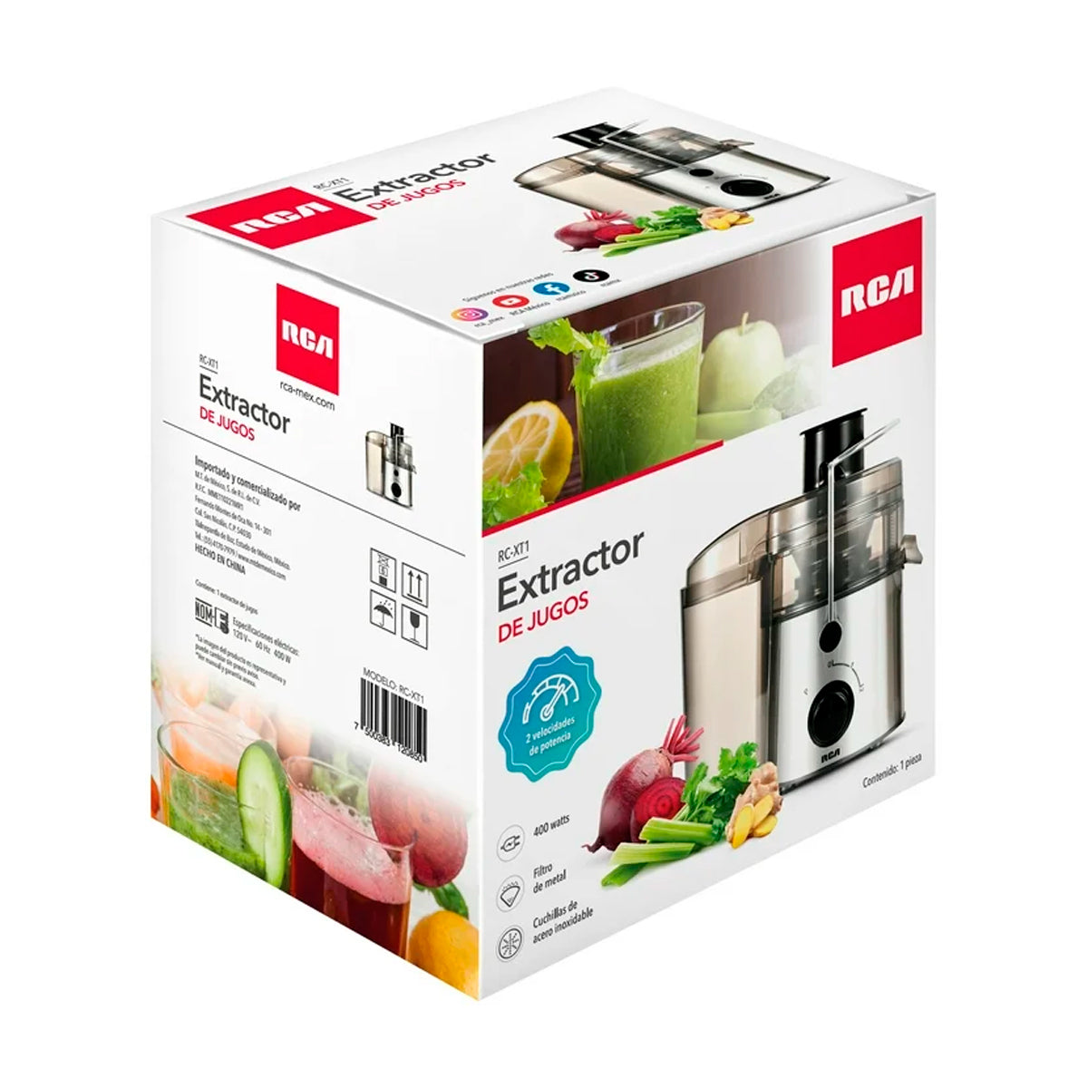 Extractor de Jugos, RC-XT1, RCA
