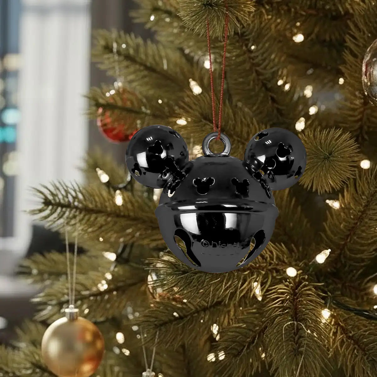 Ornamento, Cascabel Mickey, Color Negro