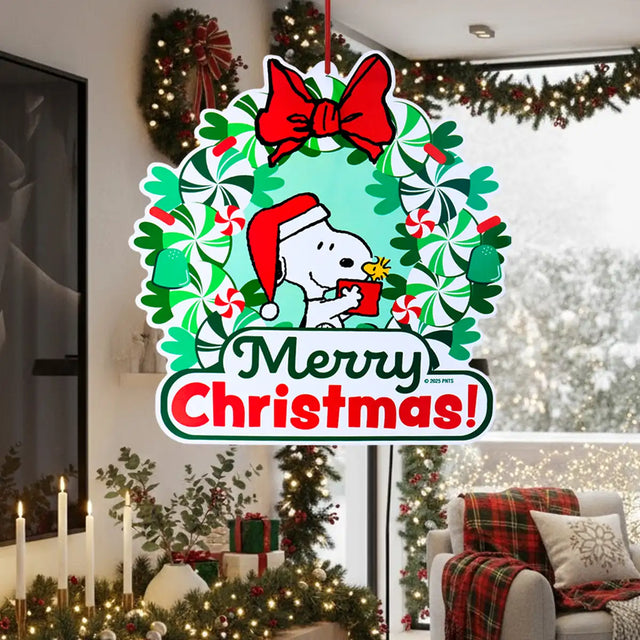 Ornamento, Snoopy, Merry Christmas
