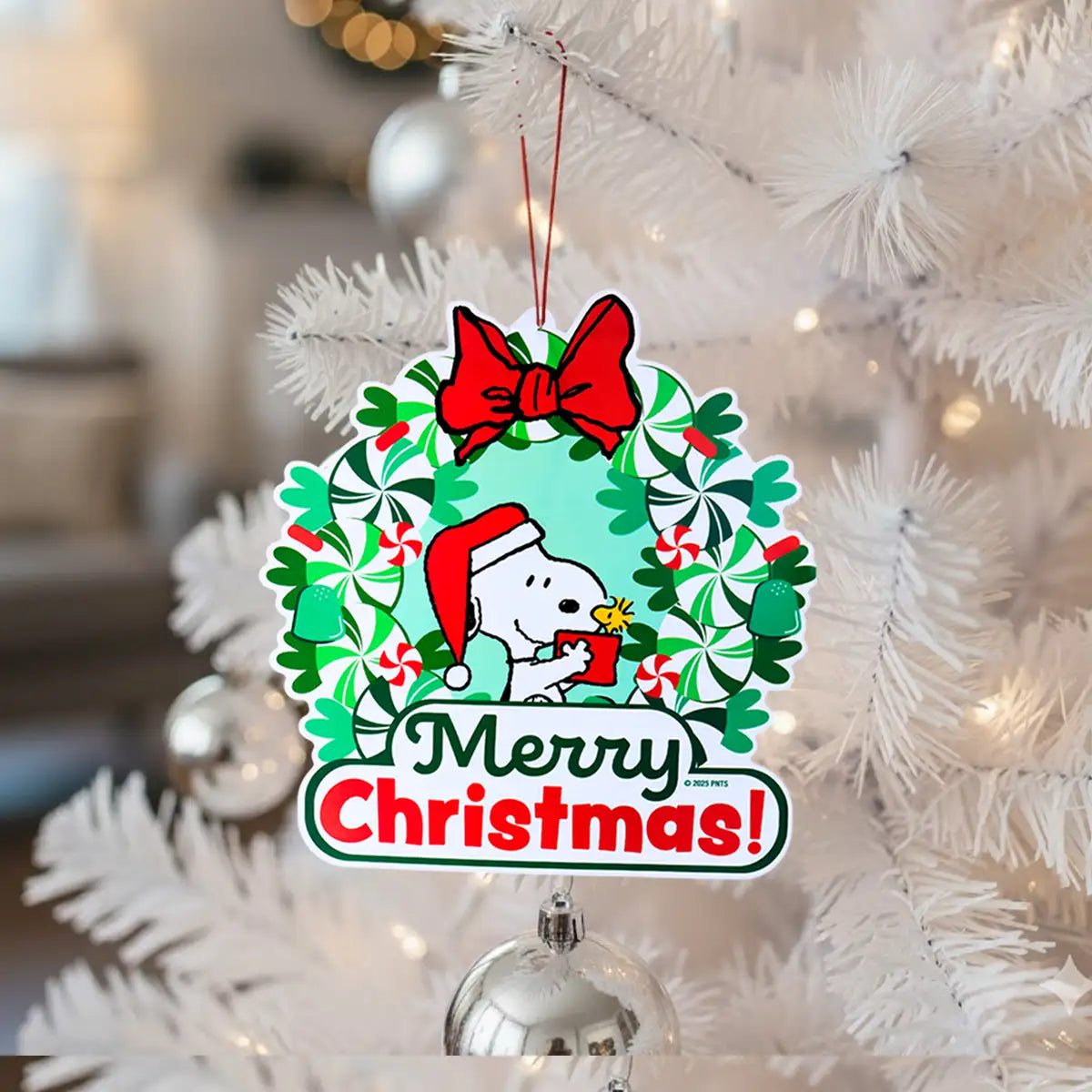 Ornamento, Snoopy, Merry Christmas