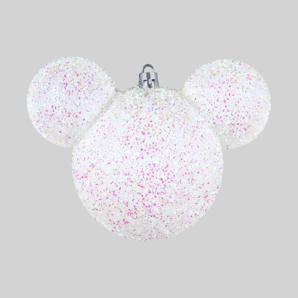 Esfera Navideña de Tinsel, Mickey, Color Blanco