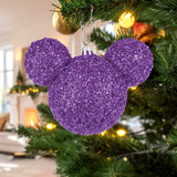 Esfera Navideña de Tinsel, Mickey, Color Morado