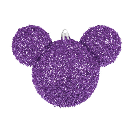 Esfera Navideña de Tinsel, Mickey, Color Morado