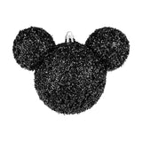 Esfera Navideña de Tinsel, Mickey, Color Negro