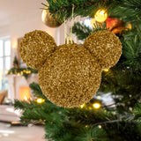Esfera Navideña de Tinsel, Mickey, Color Oro