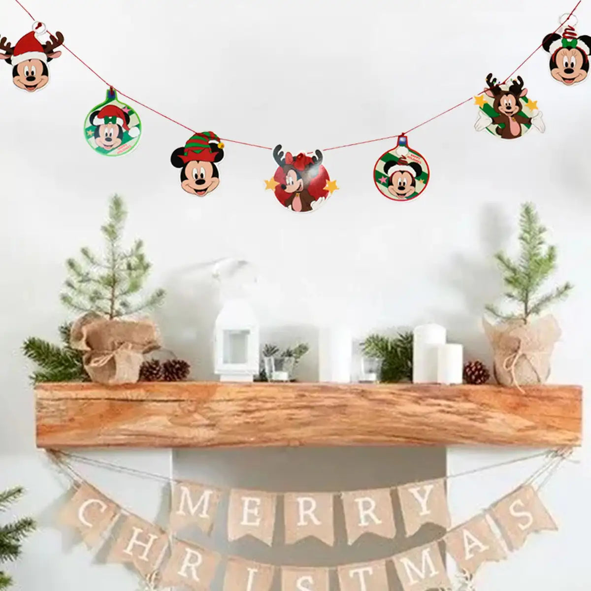 Guirnalda Navideña, Personajes Disney