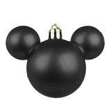 Esferas Navideñas, Mickey, Color Negro, 3 pzas