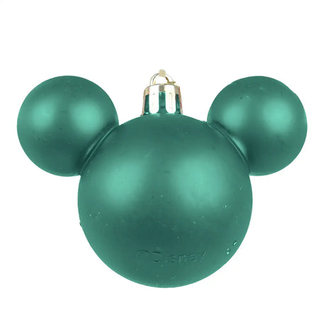 Esferas Navideñas, Mickey, Color Verde, 3 pzas
