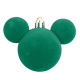 Esferas Navideñas, Mickey, Color Verde, 3 pzas