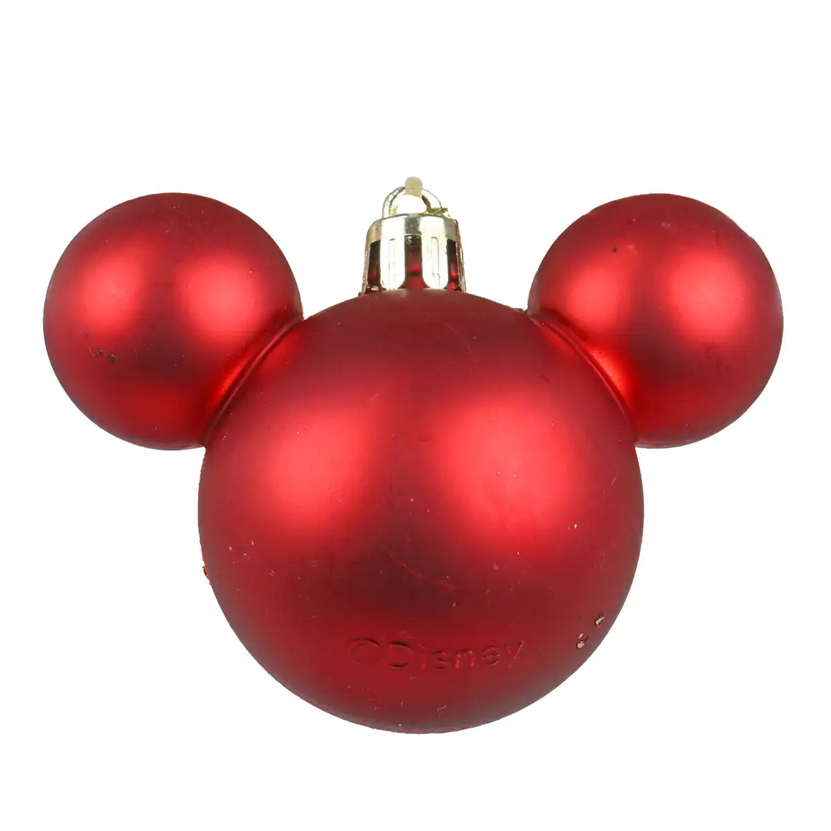 Esferas Navideñas, Mickey, Color Rojo, 3 pzas