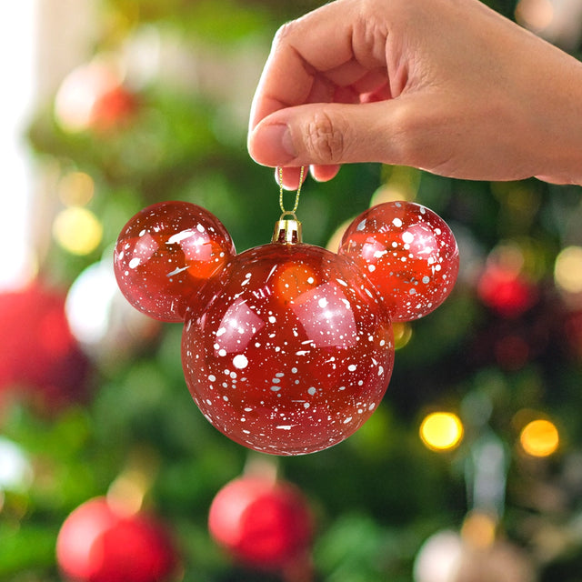 Esfera Navideña, Mickey, Color Rojo