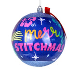 Esfera Navideña con Moño, Stitch