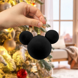 Esfera Navideña de Terciopelo, Mickey, Color Negro