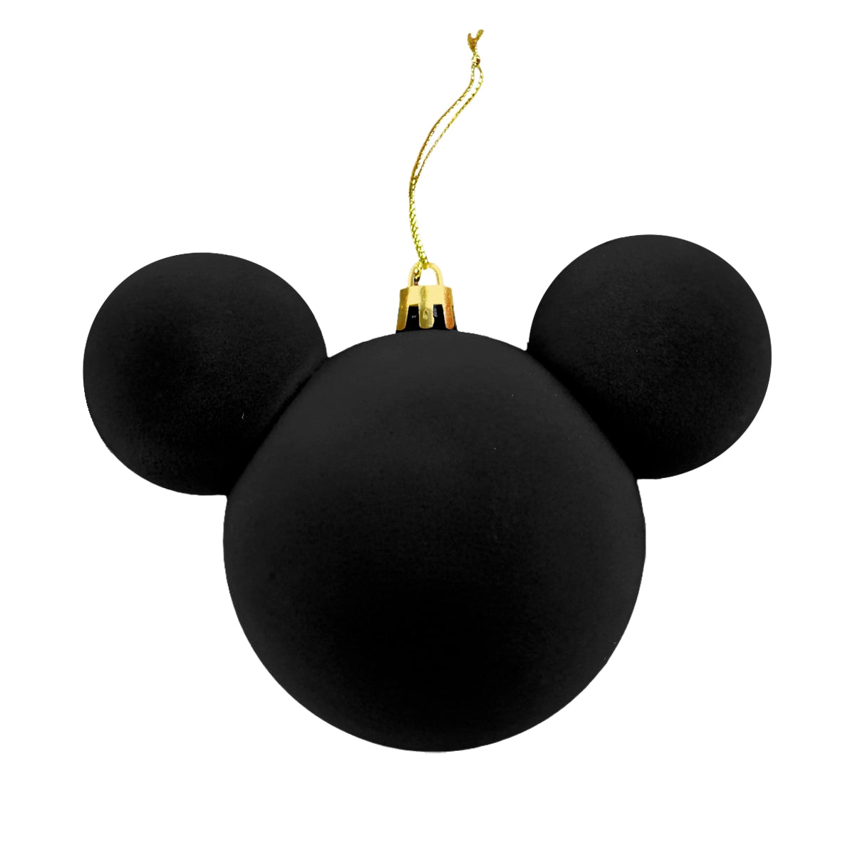 Esfera Navideña de Terciopelo, Mickey, Color Negro