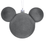 Esfera Navideña en Forma de Mickey, Color Gris
