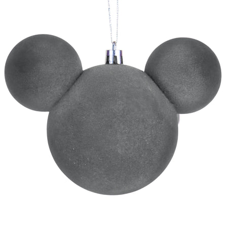Esfera Navideña en Forma de Mickey, Color Gris