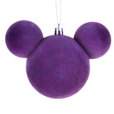 Esfera Navideña en Forma de Mickey, Color Morado