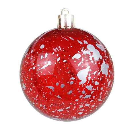 Mix de Esferas Navideñas Irrompibles, Color Rojo y Verde, 5 pzas