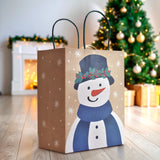 Bolsa de Regalo Navideña, Muñeco de Nieve, 3 pzas